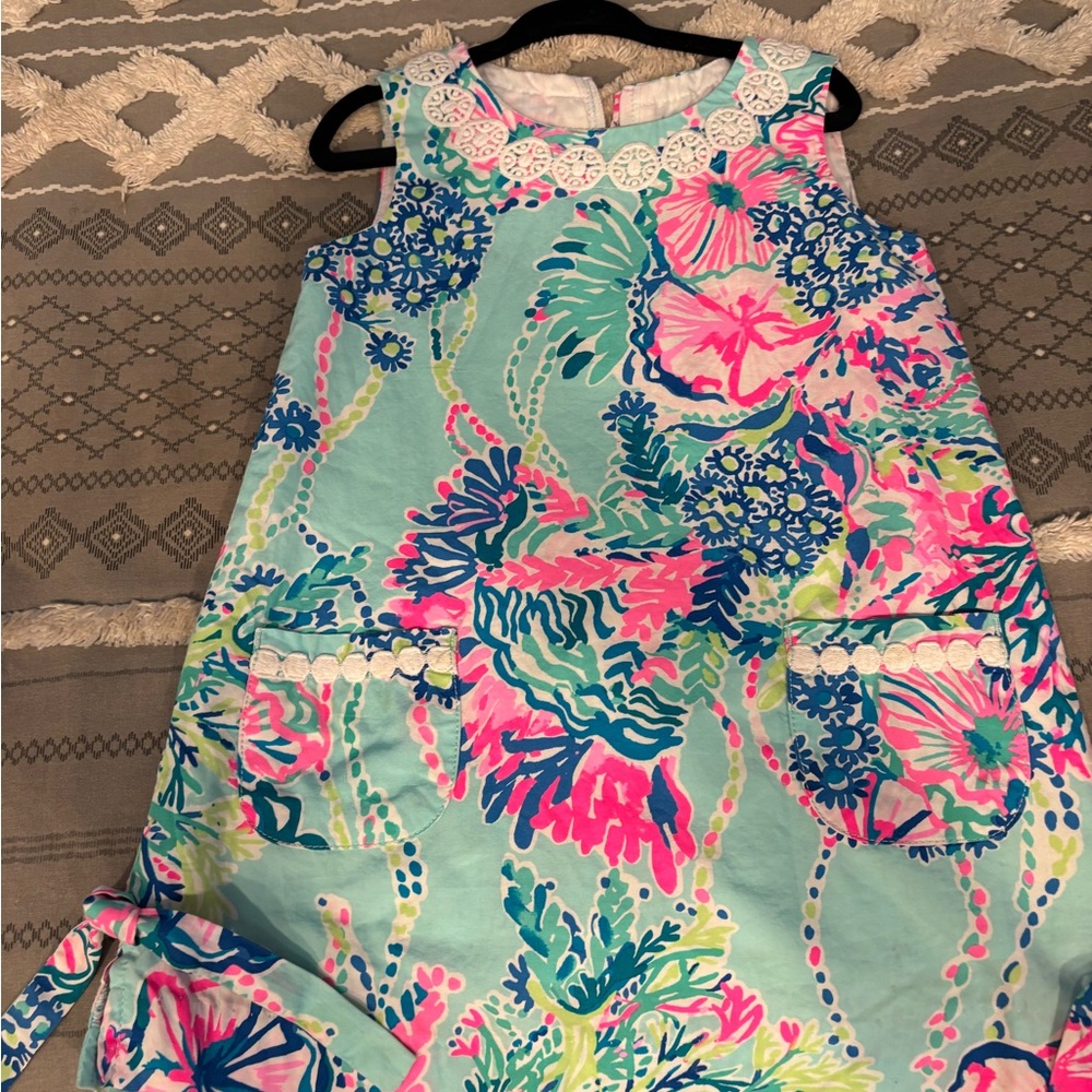 Lilly Pulitzer Pink and Blue Floral Dress